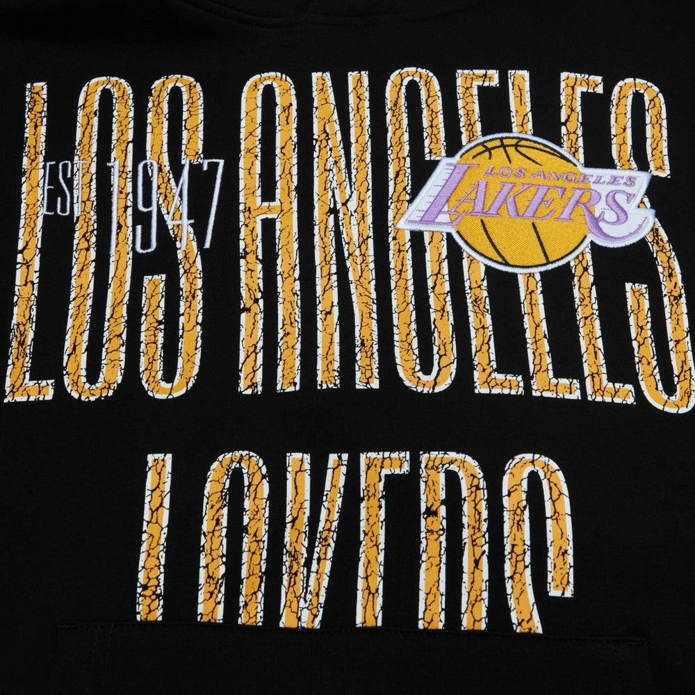 Los Angeles Lakers Hardwood Classics OG 2.0 Pullover Hoodie Black | Mitchell & Ness