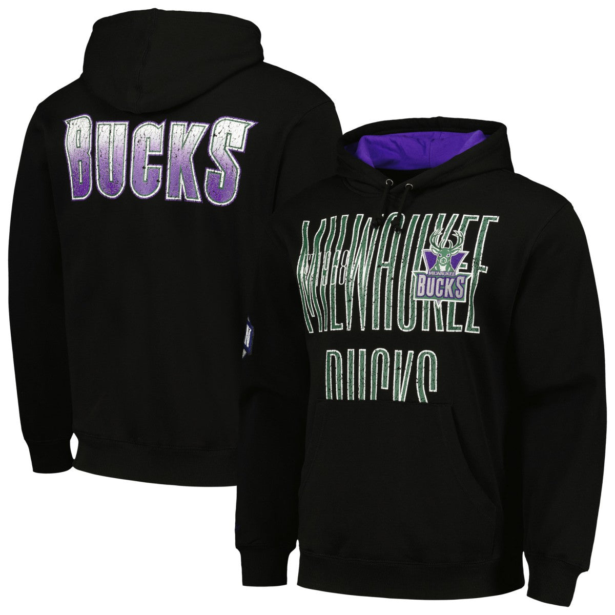 Milwaukee Bucks Hardwood Classics OG 2.0 Pullover Hoodie Black | Mitchell & Ness outlet