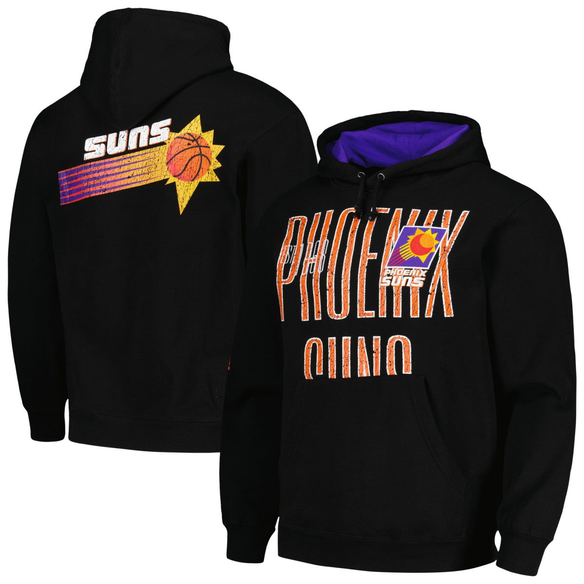 Phoenix Suns Hardwood Classics OG 2.0 Pullover Hoodie Black | Mitchell & Ness online