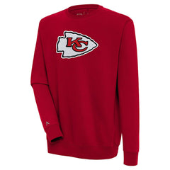 Kansas City Chiefs Antigua Victory Crewneck Pullover Sweatshirt Red