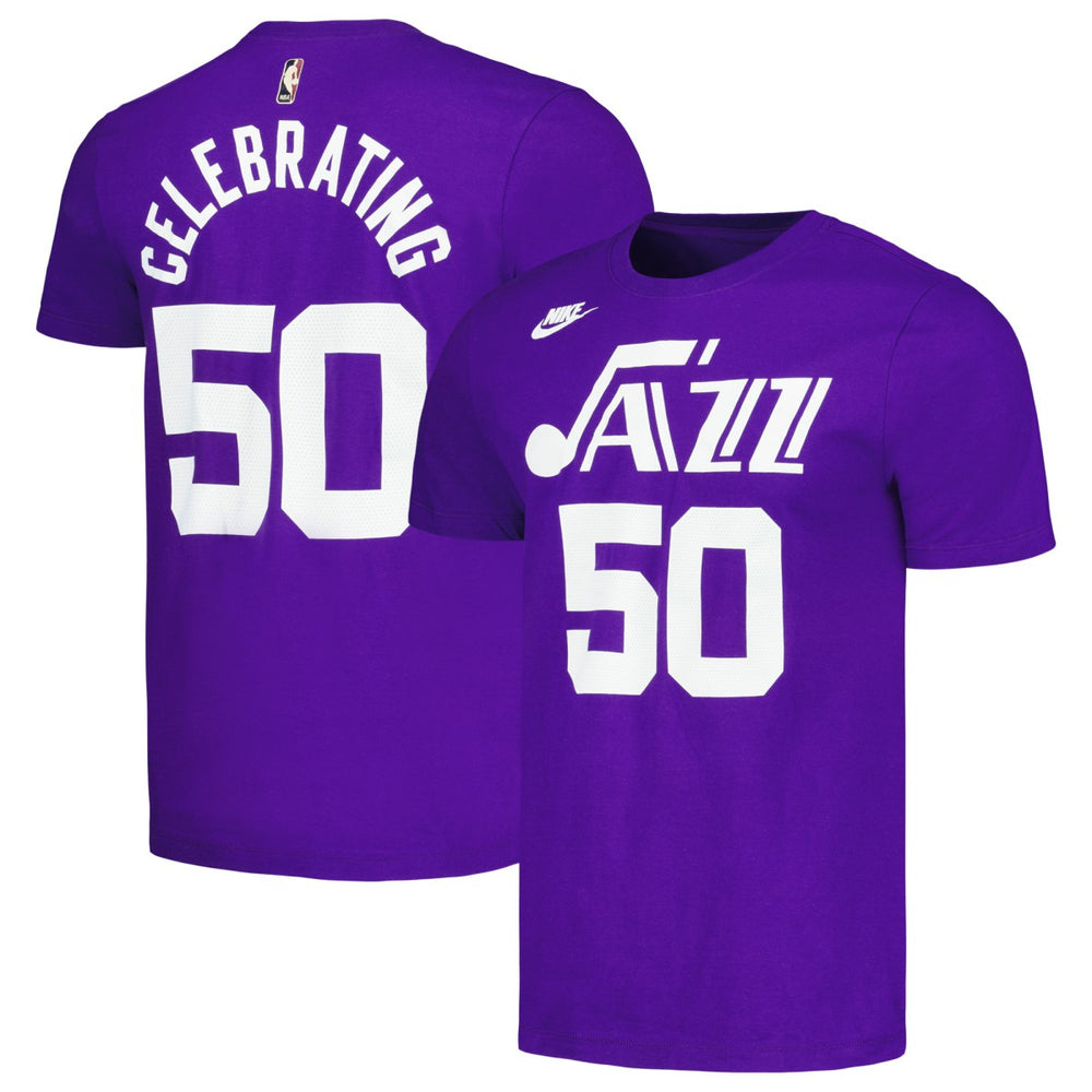 Utah Jazz Unisex 50th Anniversary T-Shirt Purple | Nike Lifestyle