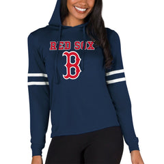 Boston Red Sox Concepts Sport Women's Marathon Lightweight Lounge Pullover Hoodie - Navy - MLB Lifestyle