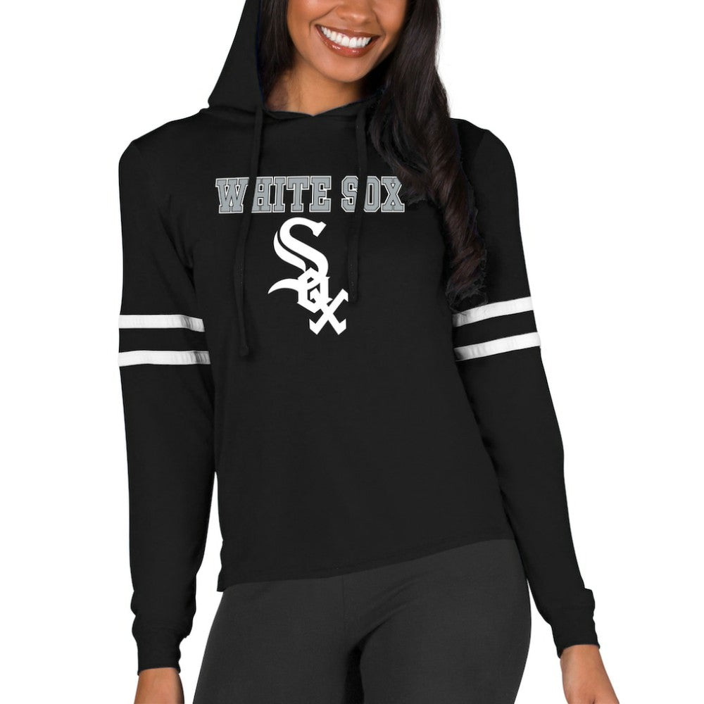 Chicago White Sox Concepts Sport Women's Marathon Lightweight Lounge Pullover Hoodie - Black - MLB Sale