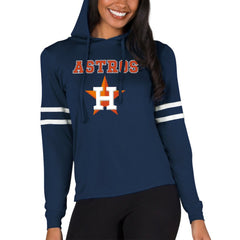 Houston Astros Concepts Sport Women's Marathon Lightweight Lounge Pullover Hoodie - Navy - MLB Online