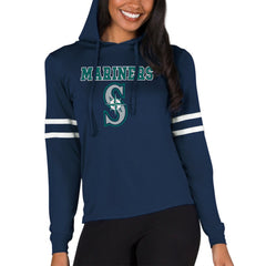 Seattle Mariners Concepts Sport Women's Marathon Lightweight Lounge Pullover Hoodie - Navy - MLB on Sale