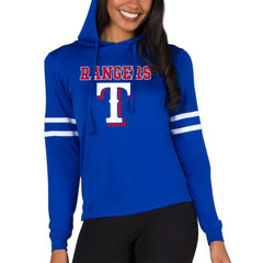 Texas Rangers Concepts Sport Women's Marathon Lightweight Lounge Pullover Hoodie - Royal - MLB Online