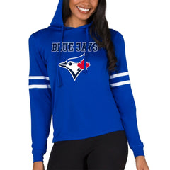 Toronto Blue Jays Concepts Sport Women's Marathon Lightweight Lounge Pullover Hoodie - Royal - MLB on Sale
