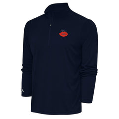 Chicago Bears Adult Throwback Logo Tribute Quarter-Zip Pullover Navy