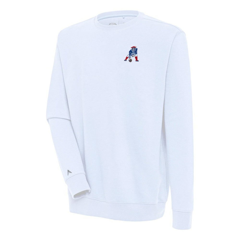 New England Patriots Adult Throwback Logo Victory Pullover Sweatshirt White