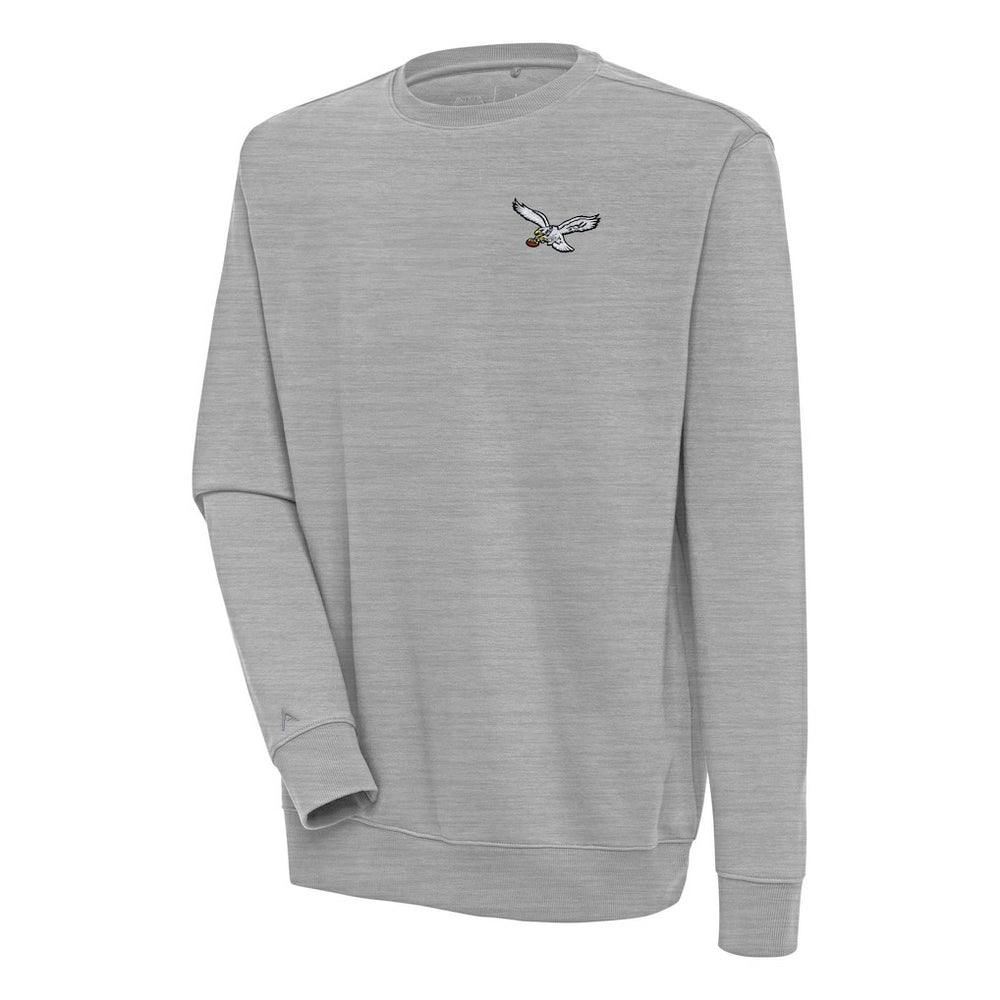 Philadelphia Eagles Adult Throwback Logo Victory Pullover Sweatshirt Heather Gray