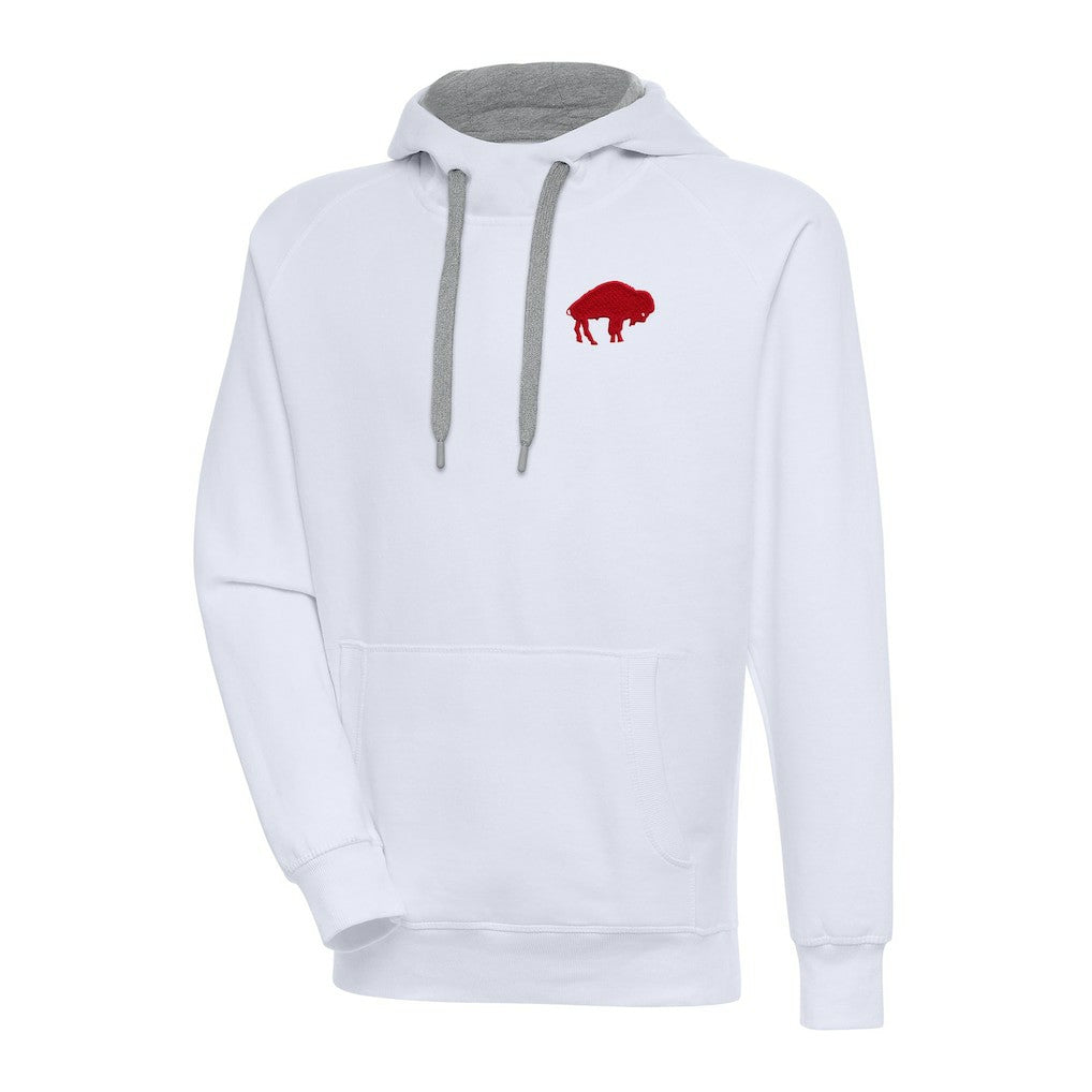 Buffalo Bills Adult Throwback Logo Victory Pullover Hoodie White