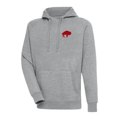 Buffalo Bills Adult Throwback Logo Victory Pullover Hoodie Heather Gray