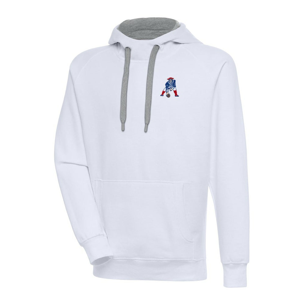 New England Patriots Adult Throwback Logo Victory Pullover Hoodie White