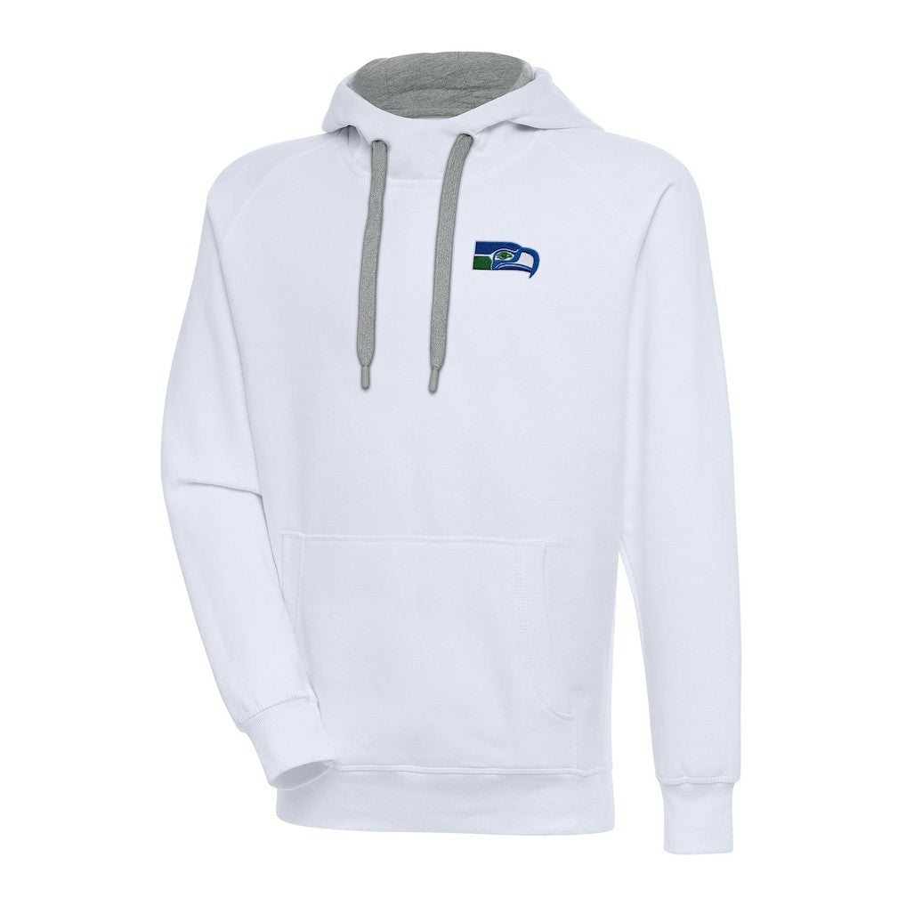 Seattle Seahawks Adult Throwback Logo Victory Pullover Hoodie White
