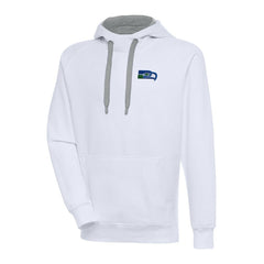 Seattle Seahawks Adult Throwback Logo Victory Pullover Hoodie White