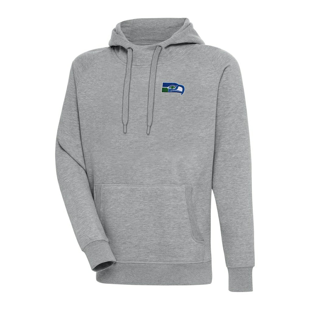 Seattle Seahawks Adult Throwback Logo Victory Pullover Hoodie Heather Gray