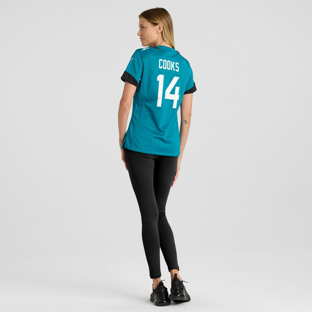Nike Elijah Cooks Jacksonville Jaguars Women's Team Game Jersey Teal