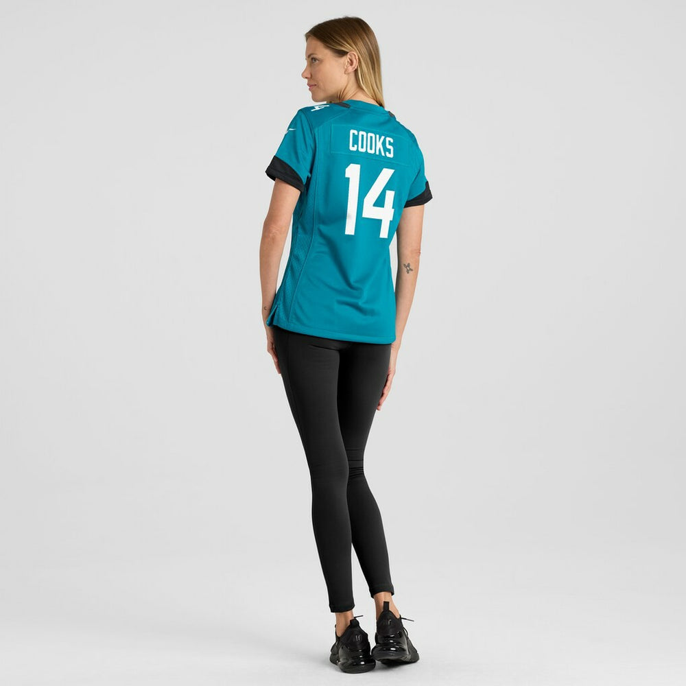 Nike Elijah Cooks Jacksonville Jaguars Women's Team Game Jersey Teal