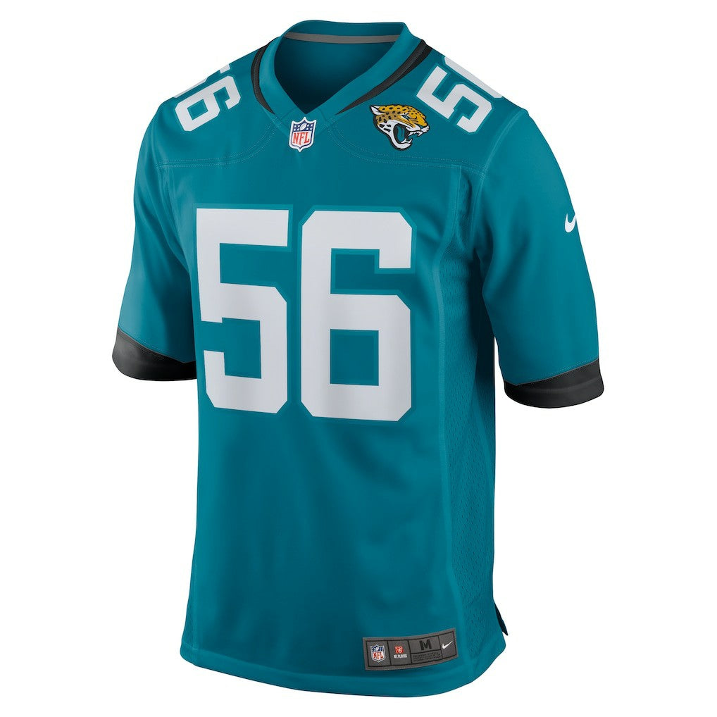Nike Yasir Abdullah Jacksonville Jaguars Team Game Jersey Teal