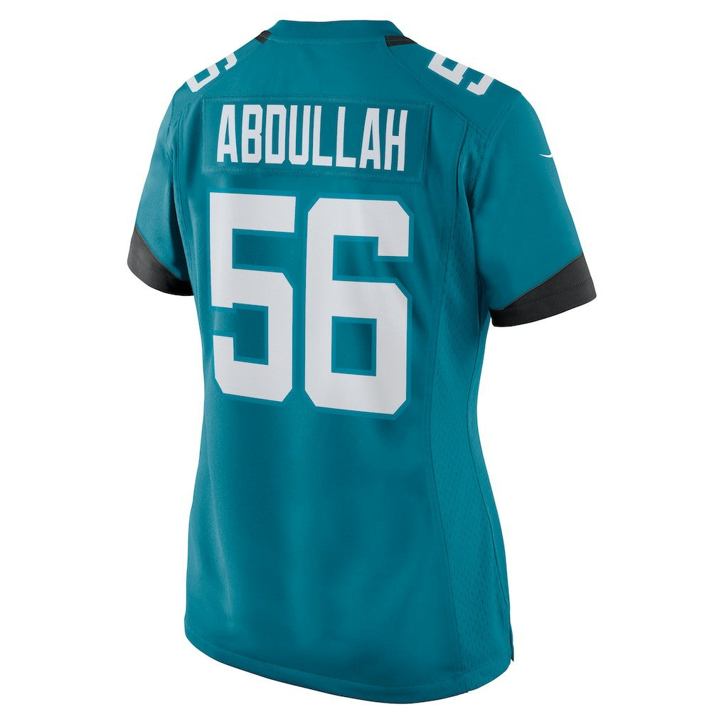 Nike Yasir Abdullah Jacksonville Jaguars Women's Team Game Jersey Teal