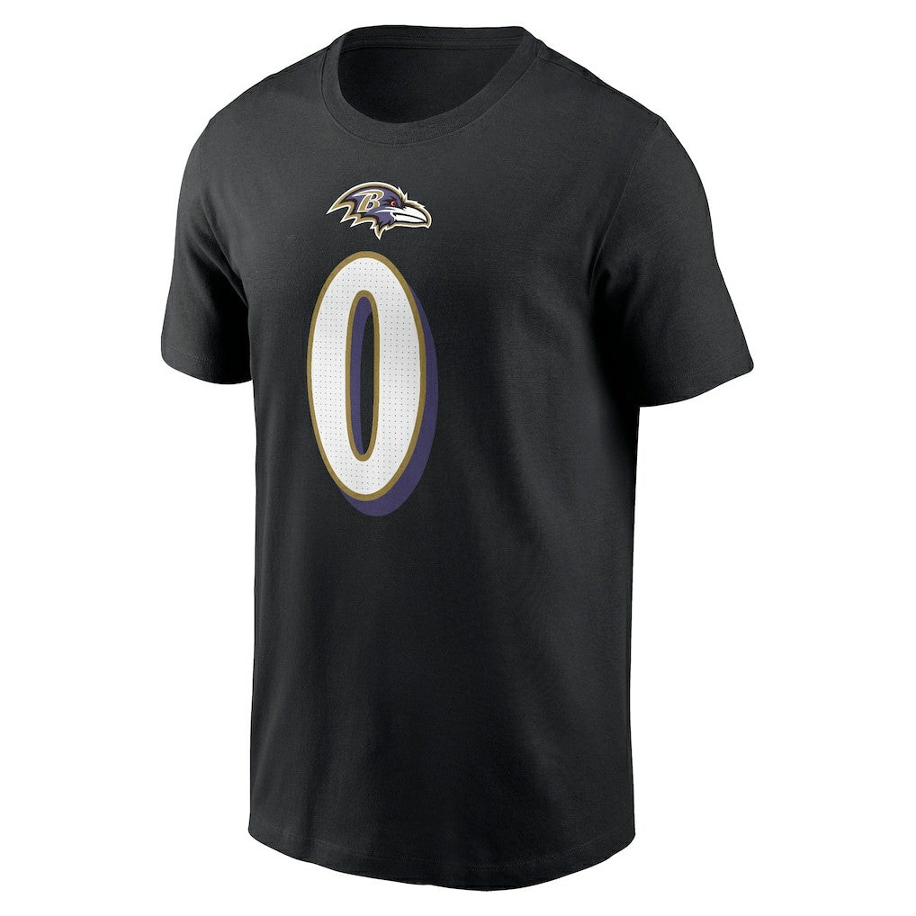 Nike Roquan Smith Baltimore Ravens Player Name & Number T-Shirt Black
