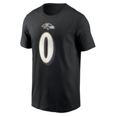 Nike Roquan Smith Baltimore Ravens Player Name & Number T-Shirt Black
