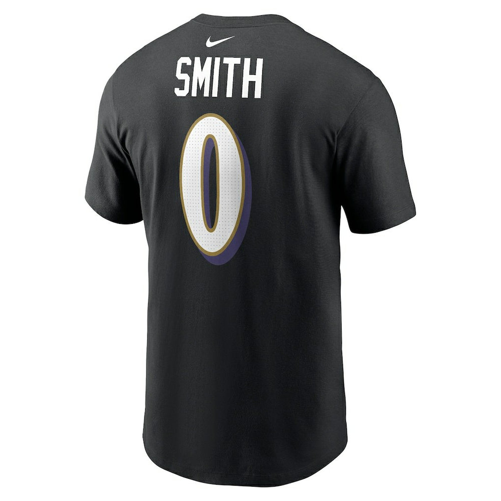 Nike Roquan Smith Baltimore Ravens Player Name & Number T-Shirt Black