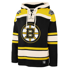 Boston Bruins '47 Big & Tall Superior Lacer Pullover Hoodie - Black - NHL 200683088