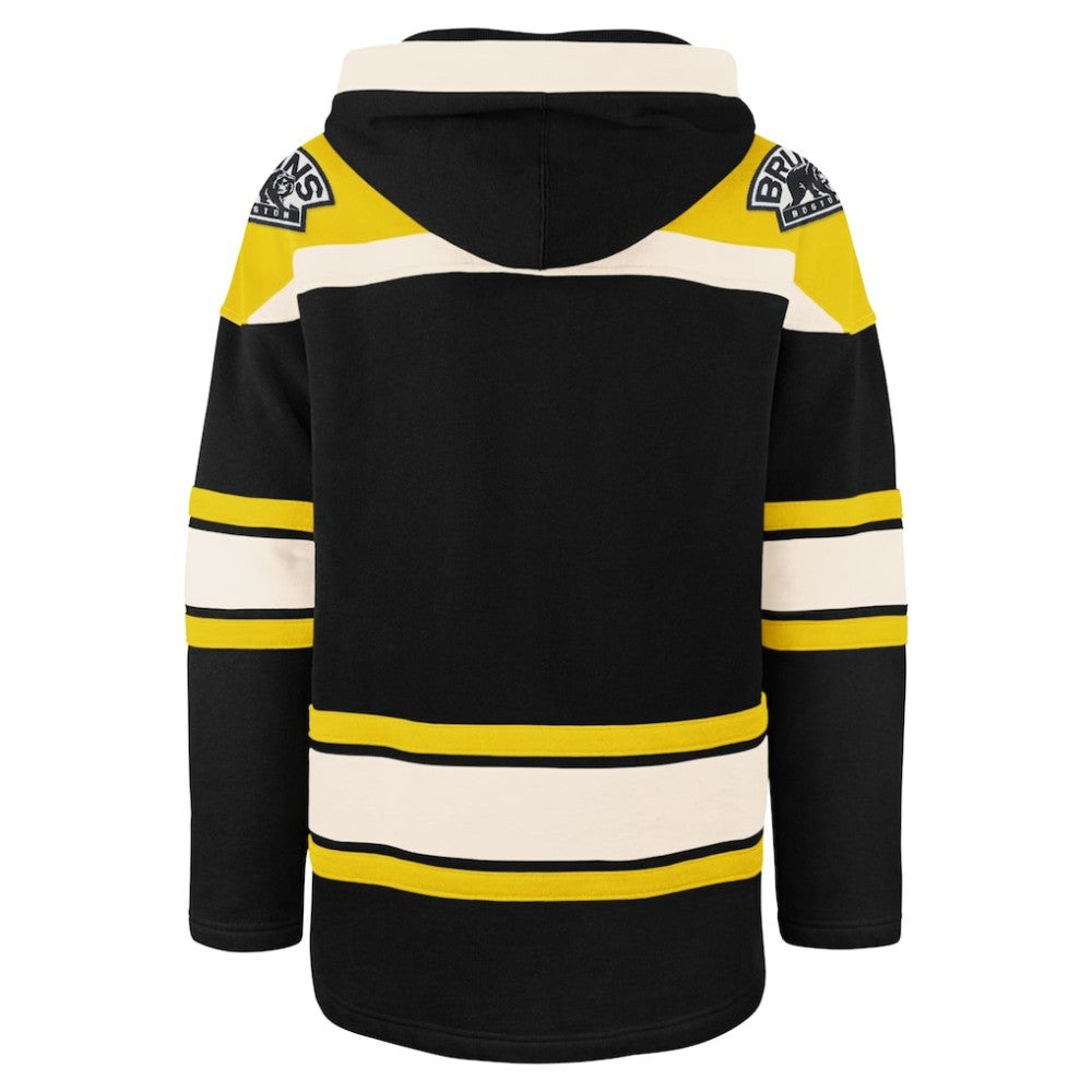 Boston Bruins '47 Big & Tall Superior Lacer Pullover Hoodie - Black - NHL 200683088