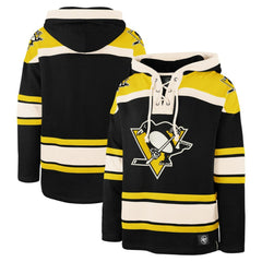 Pittsburgh Penguins '47 Big & Tall Superior Lacer Pullover Hoodie - Black - NHL 200683089