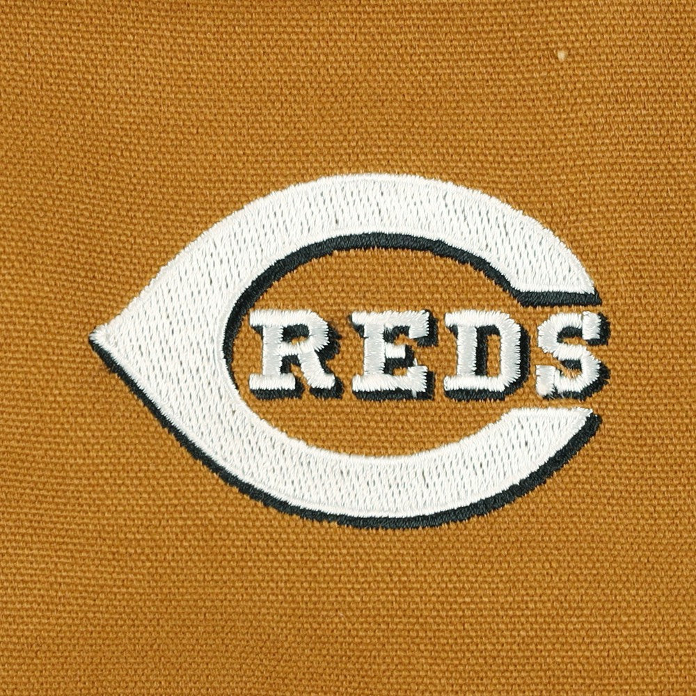 Cincinnati Reds Dunbrooke Dakota Work Full-Zip Hoodie Jacket - Brown - MLB Discount