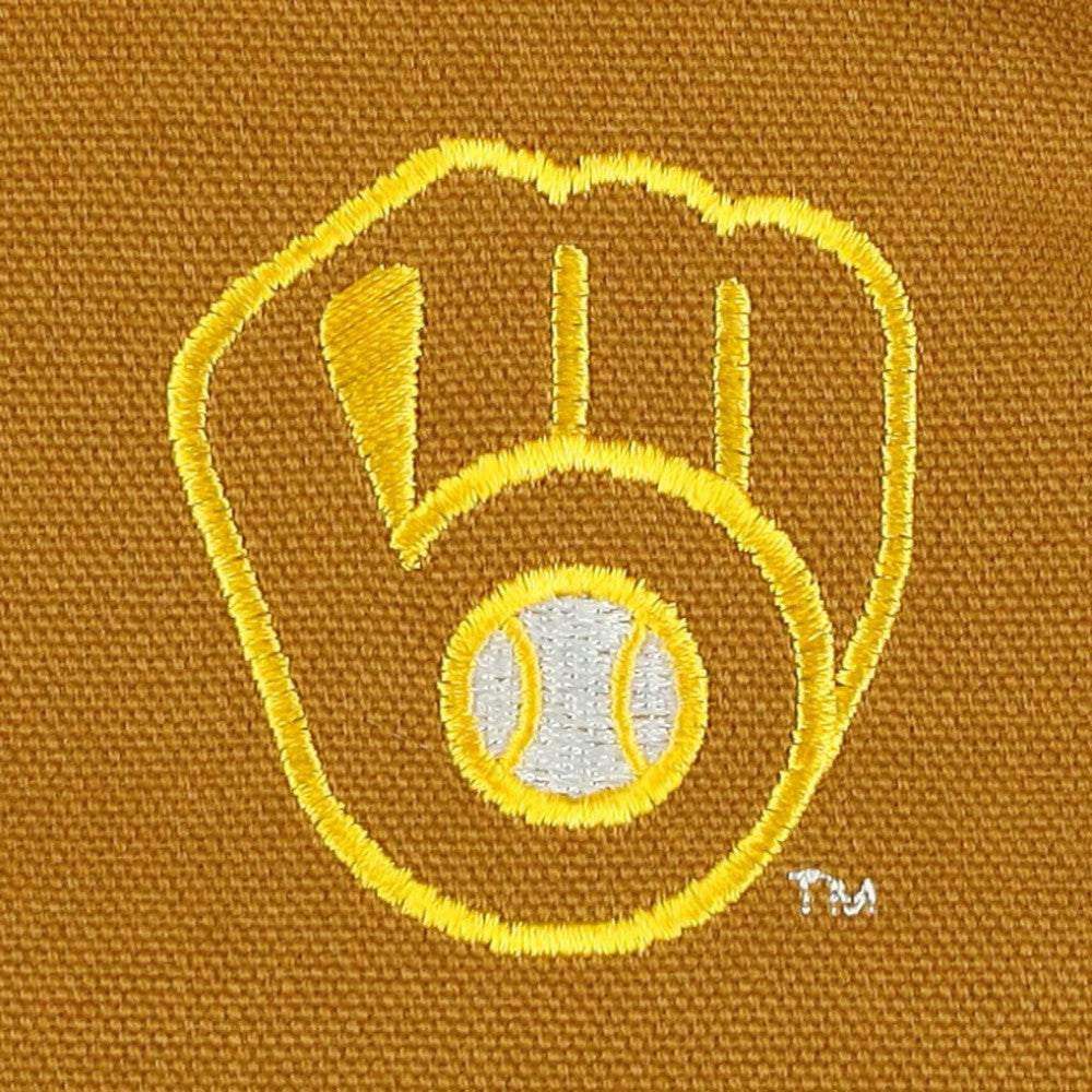 Milwaukee Brewers Dunbrooke Dakota Work Full-Zip Hoodie Jacket - Brown - MLB Discount