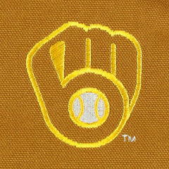 Milwaukee Brewers Dunbrooke Dakota Work Full-Zip Hoodie Jacket - Brown - MLB Discount