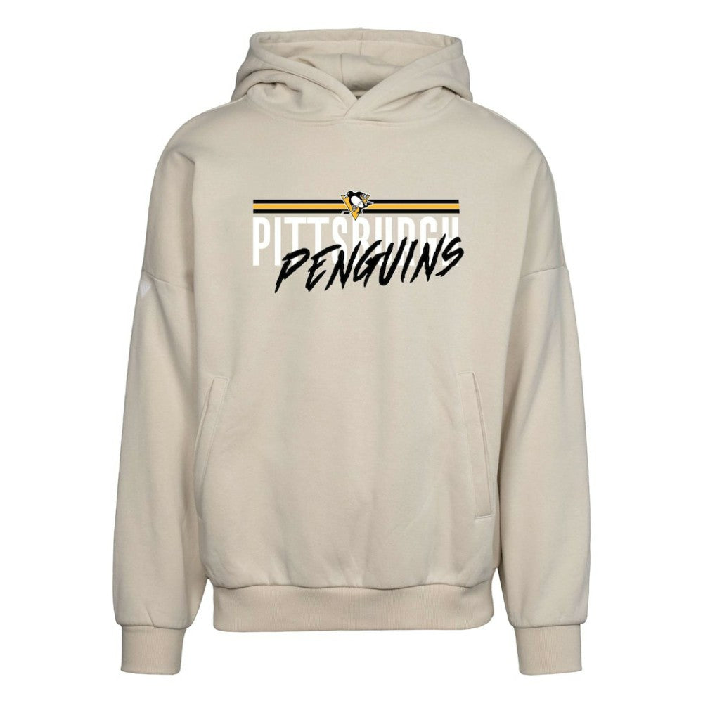 Pittsburgh Penguins Levelwear Contact Pullover Hoodie - Cream - NHL 200683585