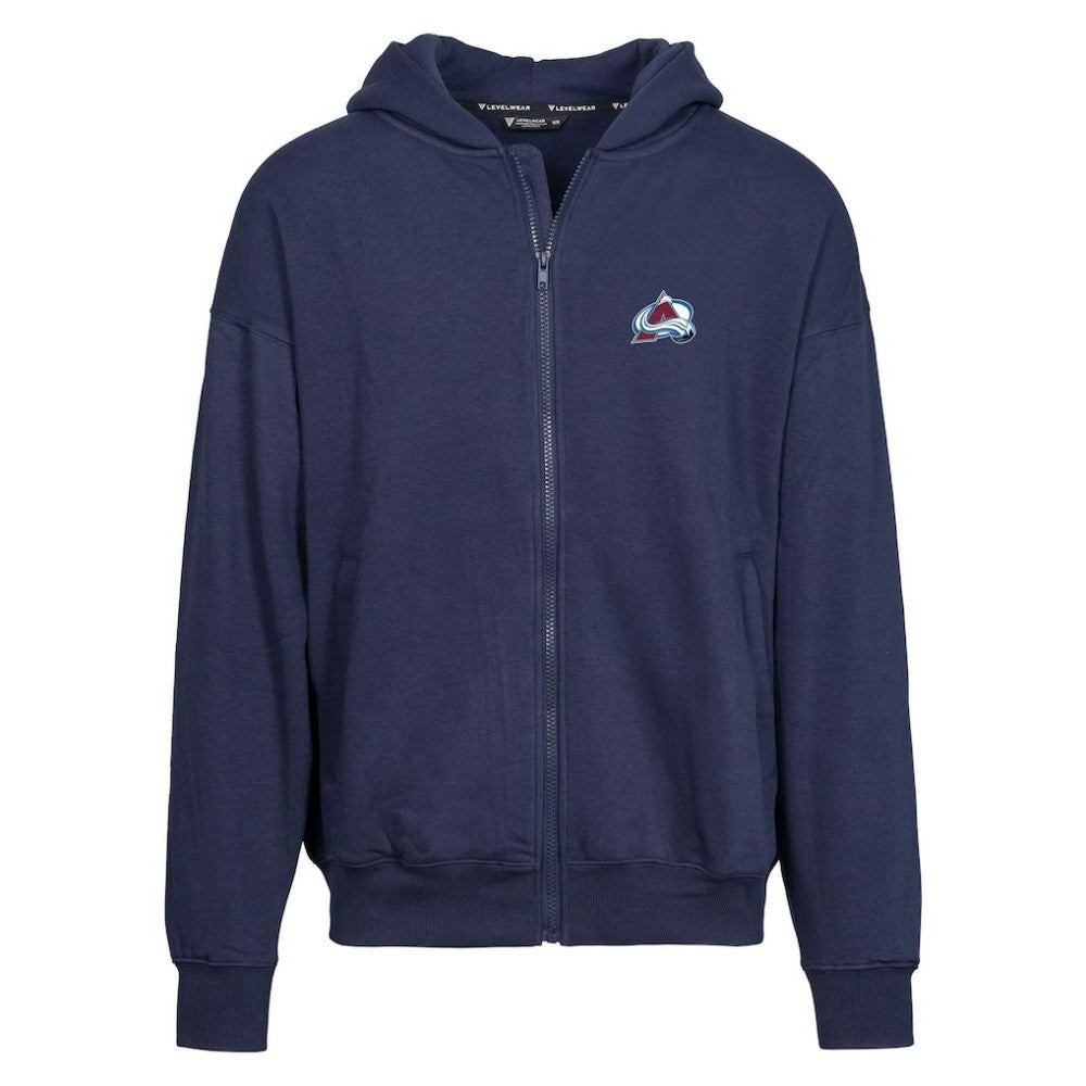 Colorado Avalanche Levelwear Uphill Insignia Full-Zip Hoodie - Navy - NHL 200683765