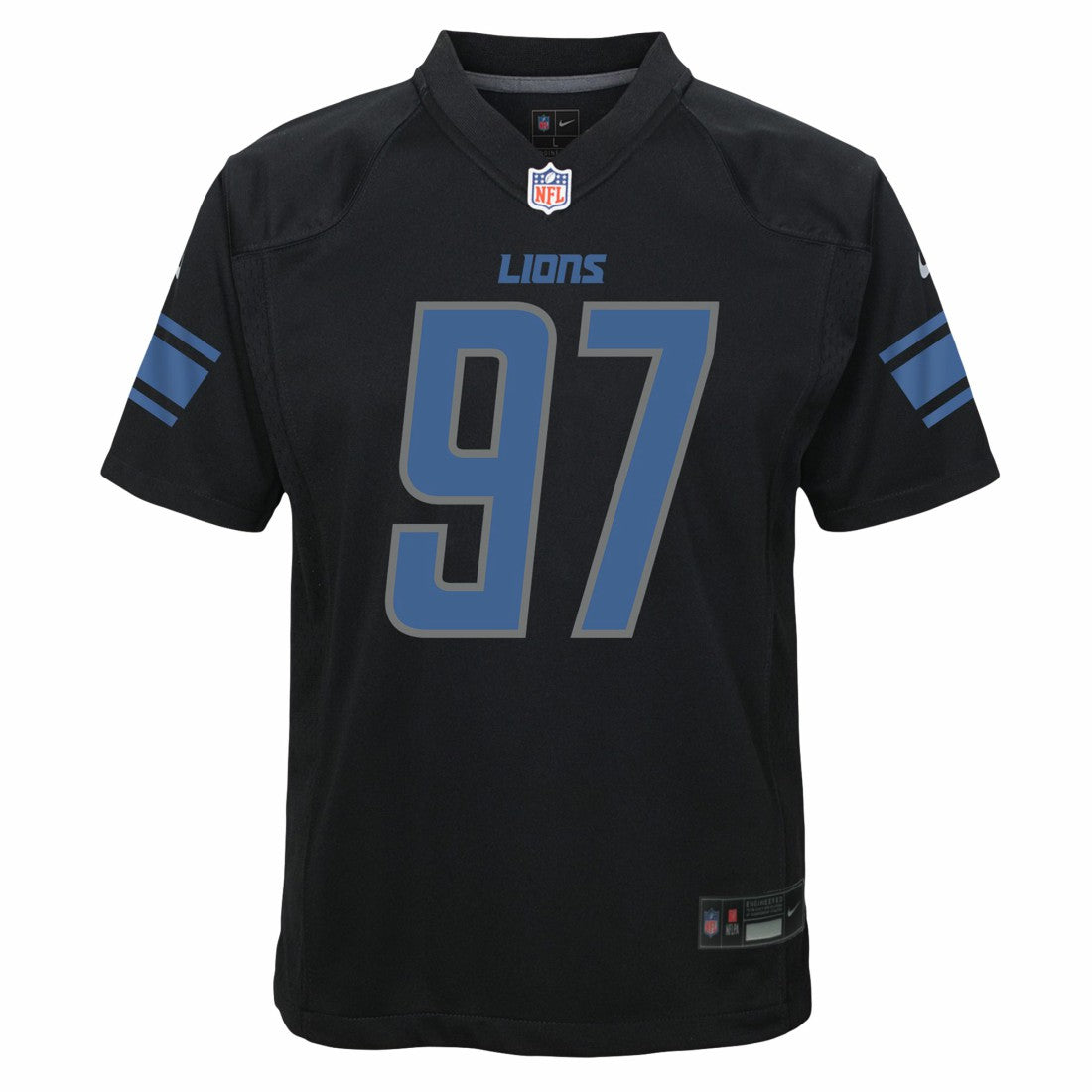 Nike Aidan Hutchinson Detroit Lions Youth Game Jersey Black