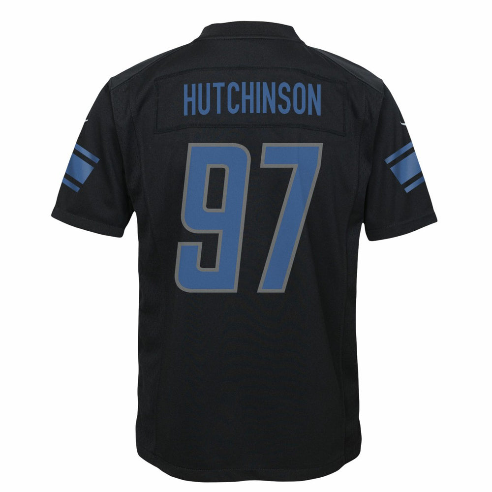 Nike Aidan Hutchinson Detroit Lions Youth Game Jersey Black