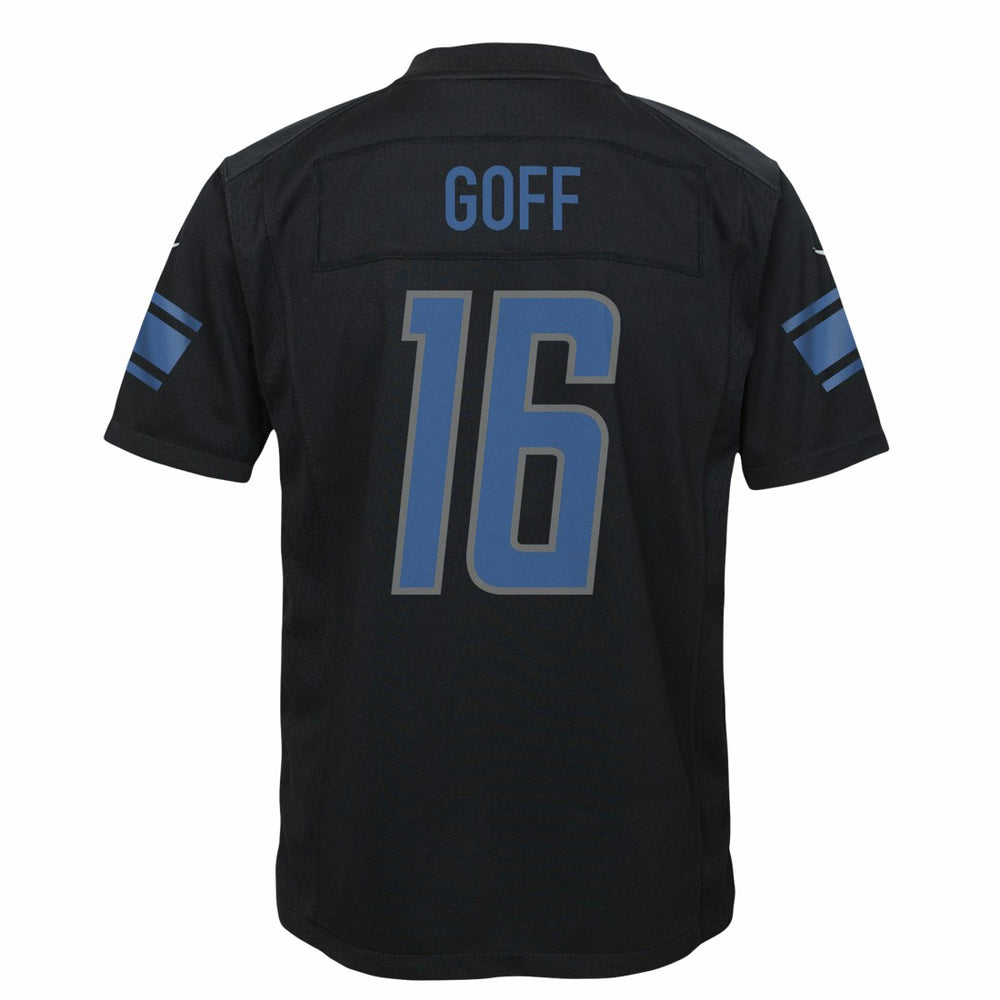 Nike Jared Goff Detroit Lions Youth Game Jersey Black