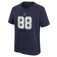 Nike CeeDee Lamb Dallas Cowboys Preschool Player Name & Number T-Shirt Navy
