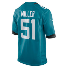 Nike Ventrell Miller Jacksonville Jaguars Game Jersey Teal
