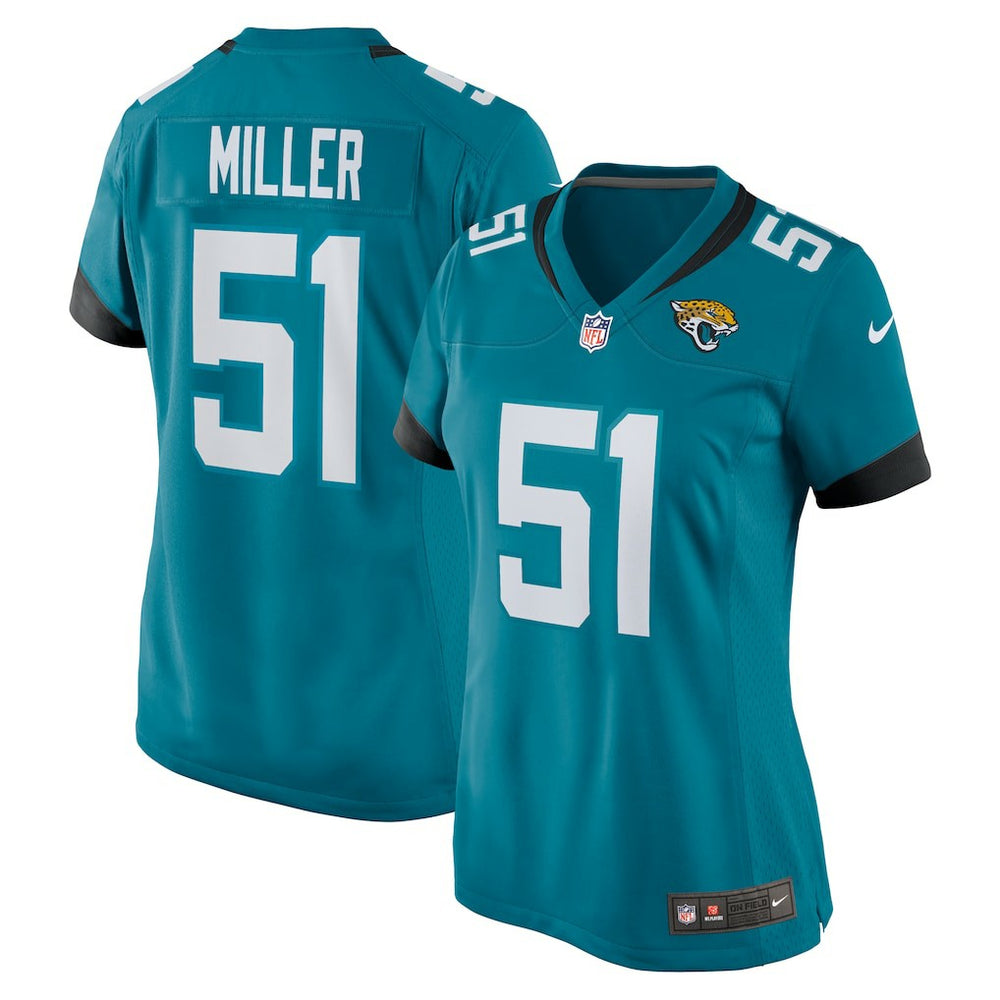Nike Ventrell Miller Jacksonville Jaguars Women's Game Jersey Teal