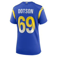 Nike Kevin Dotson Los Angeles Rams Women's Game Jersey Royal