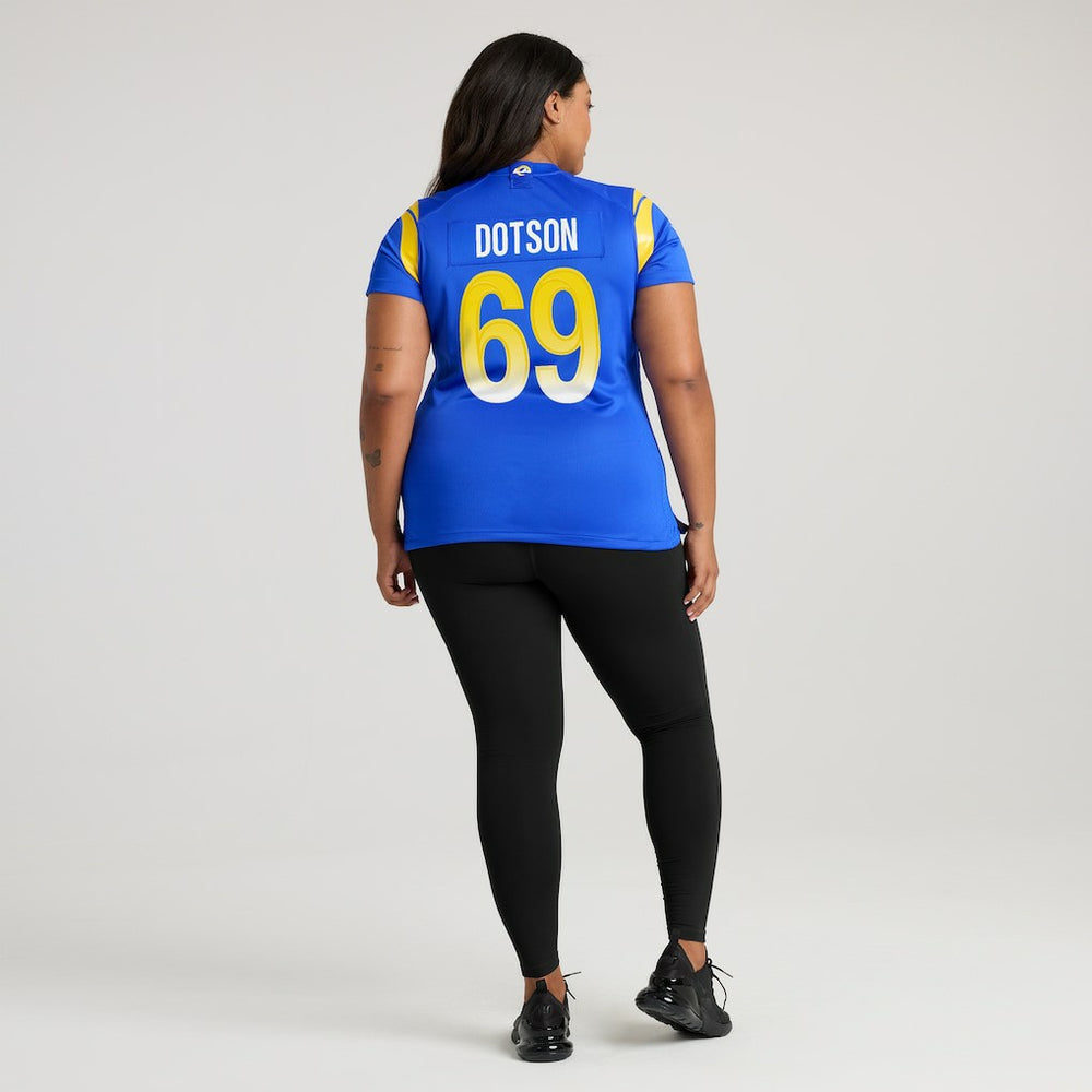 Nike Kevin Dotson Los Angeles Rams Women's Game Jersey Royal