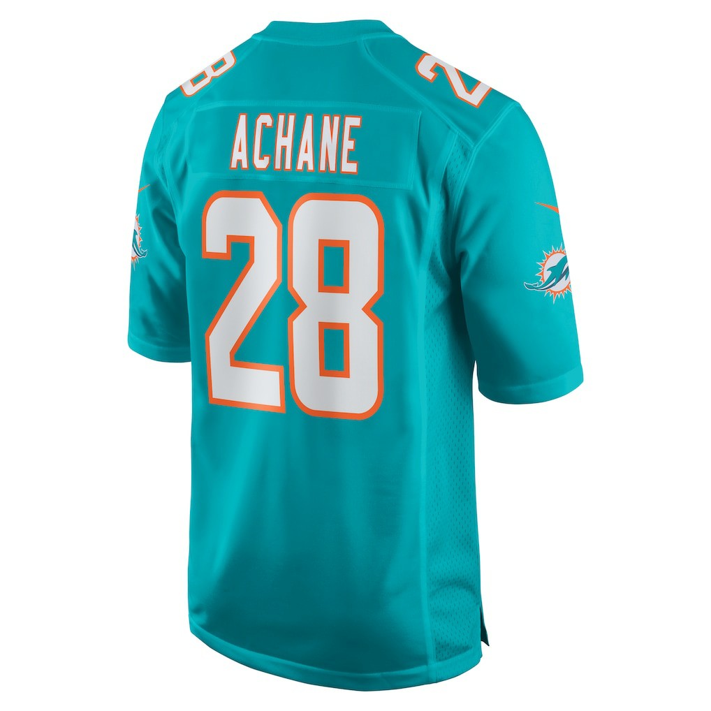 Nike Devon Achane Miami Dolphins Player Game Jersey Aqua
