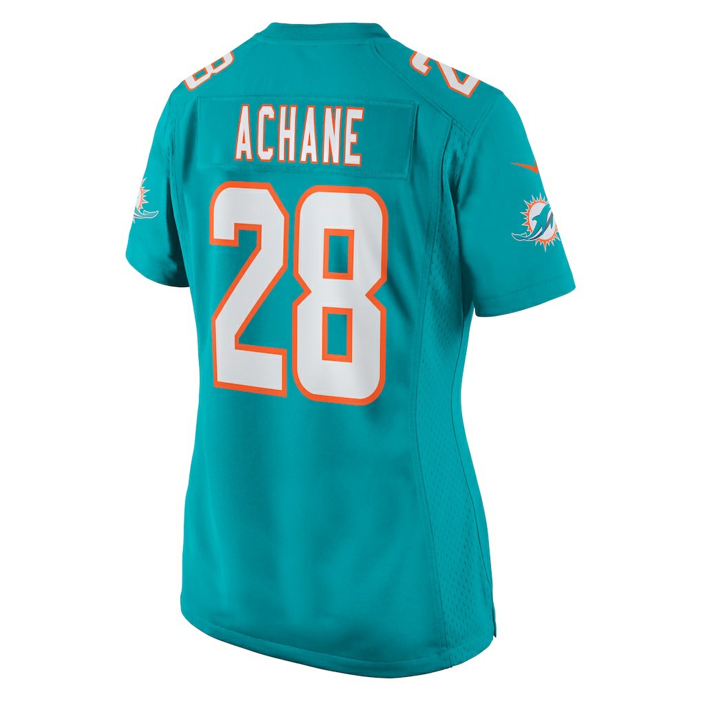 Nike Devon Achane Miami Dolphins Women's Player Game Jersey Aqua