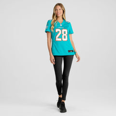 Nike Devon Achane Miami Dolphins Women's Player Game Jersey Aqua