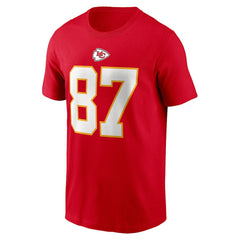 Nike Travis Kelce Kansas City Chiefs Player Name & Number T-Shirt Red