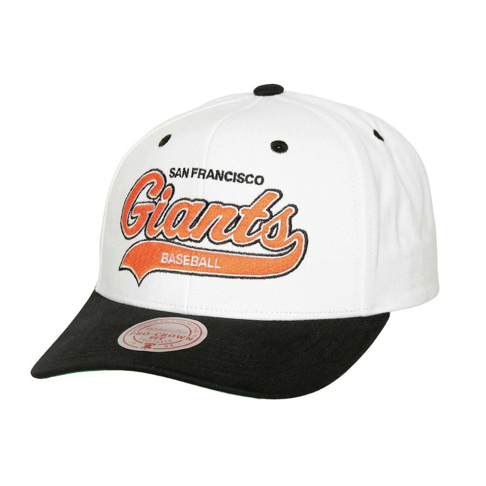 San Francisco Giants Mitchell & Ness Cooperstown Collection Tail Sweep Pro Snapback Hat - White - Mitchell & Ness Lifestyle