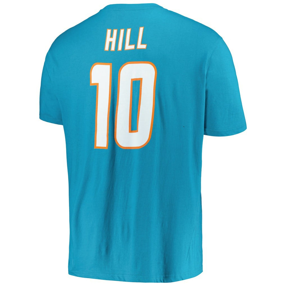 Fanatics Tyreek Hill Miami Dolphins Big & Tall Player Name & Number T-Shirt Aqua