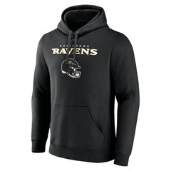 Zay Flowers Baltimore Ravens Team Wordmark Player Name & Number Pullover Hoodie Black